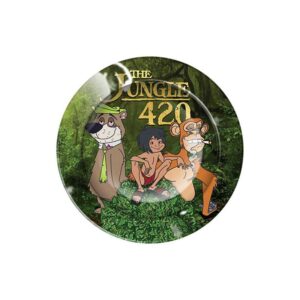 Runder Metallaschenbecher - The Jungle 420