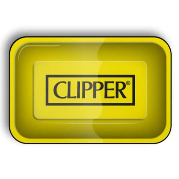 Drehunterlage/Rolling Tray - Clipper Logo Gelb - Mittel