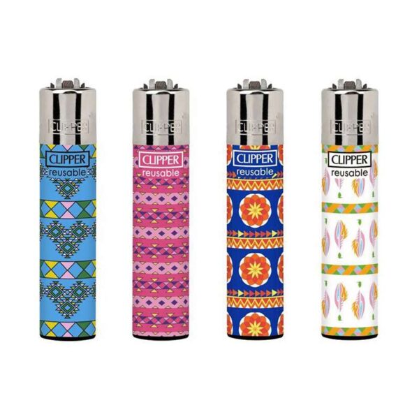 Clipper Feuerzeuge Large - Hippie Colorful Tacka