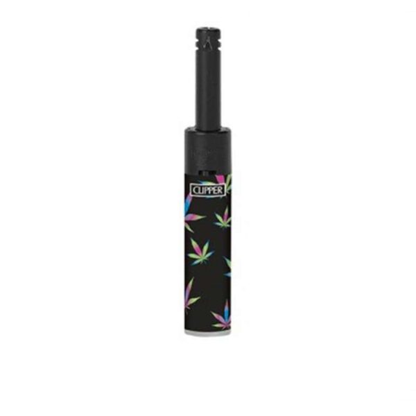 Clipper Feuerzeuge Mini Tube - Fluo Weed 1/4