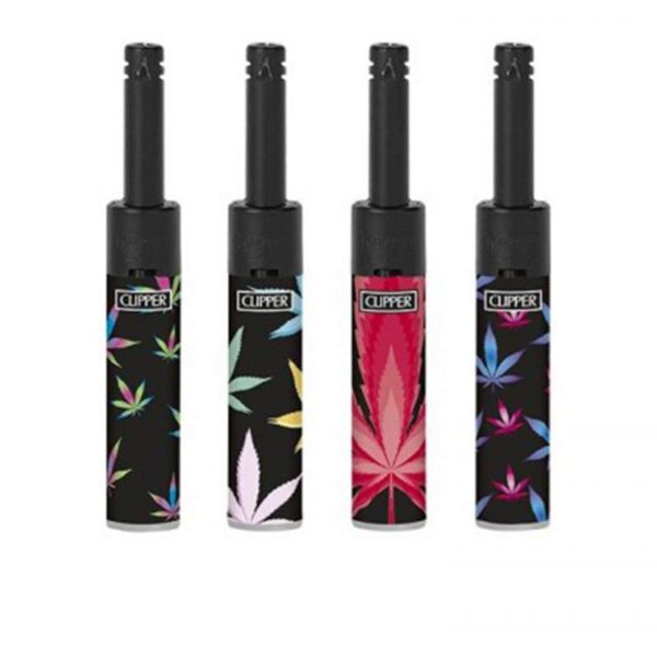 Clipper Feuerzeuge Mini Tube - Fluo Weed