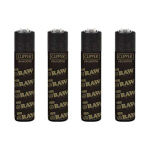 Clipper Feuerzeug Large - RAW - Logo Gold