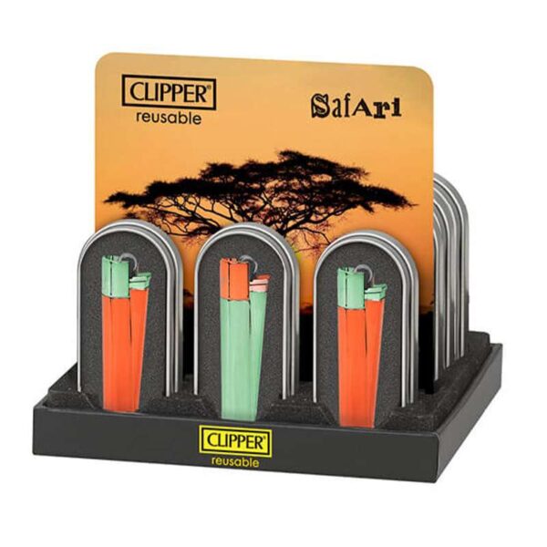 Clipper Metall Feuerzeuge - Safari