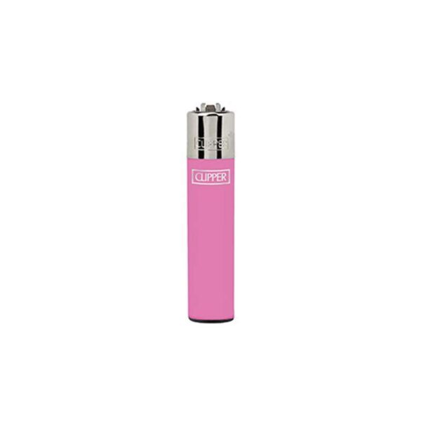Clipper Feuerzeug Large - Solid Branded - Pink