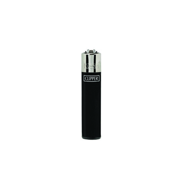 Clipper Feuerzeug Micro - Solid Branded - Schwarz