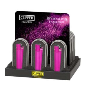 Clipper Metall Feuerzeuge - Fuchsia