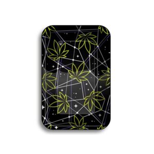 Drehunterlage/Rolling Tray - Space Weed - Mittel