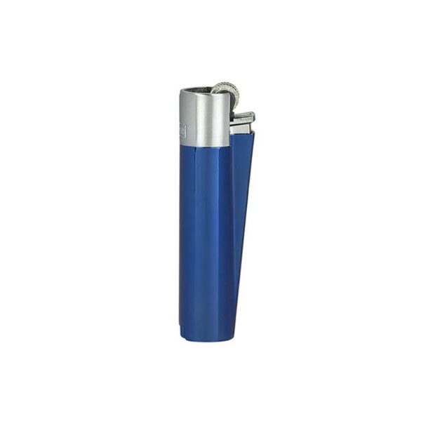 Clipper Metall Feuerzeug - Blue & Silver - Blau