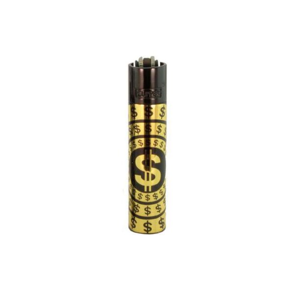 Clipper Metall Feuerzeug - Dollar Gold-Black