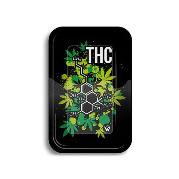 Drehunterlage/Rolling Tray - THC Molecule - Mittel