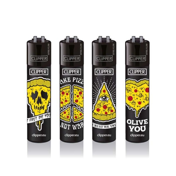 Clipper Feuerzeuge Large - Funny Pizza