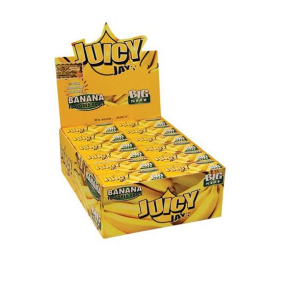 Juicy Jay’s Rolls 5m Banana Banane Display