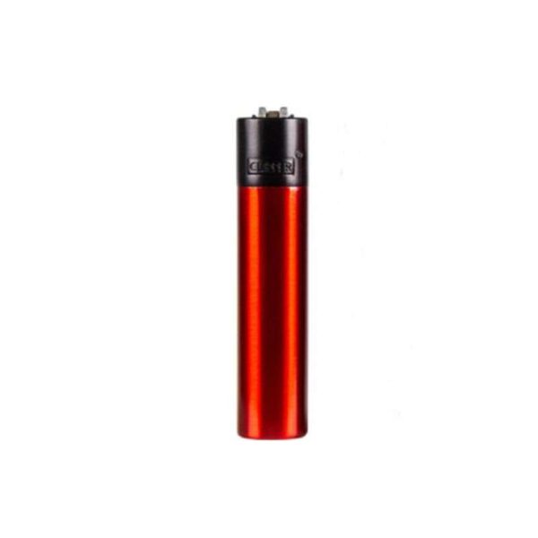Clipper Metall Feuerzeug - Lava - Rot