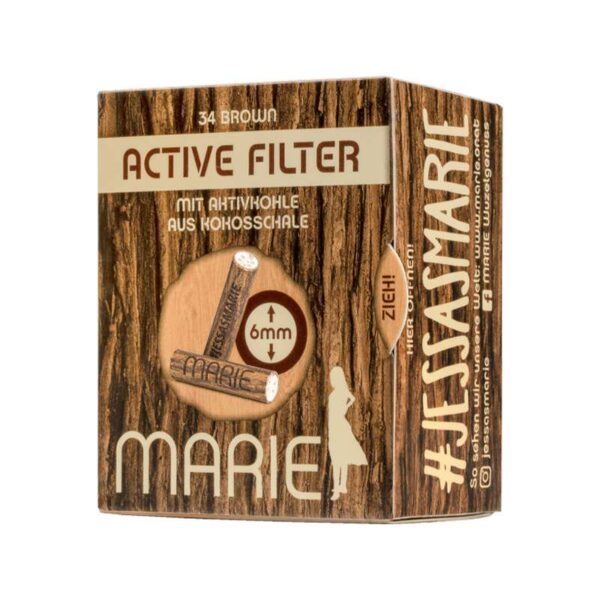 Marie Active Filter Brown 6mm-34stk