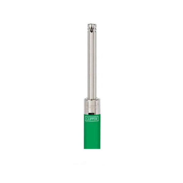 Clipper Feuerzeuge Mini Tube Plus - Solid Branded Grün