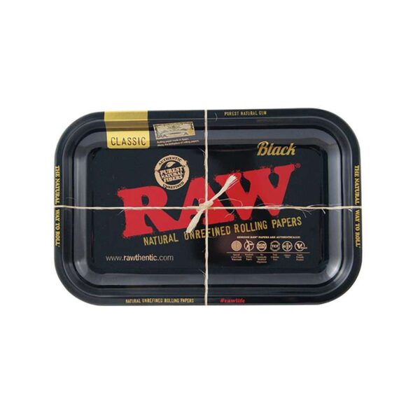 Drehunterlage/Rolling Tray - RAW Classic Schwarz - Mittel