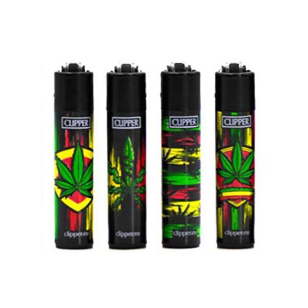 Clipper Feuerzeuge Micro - Reggae Leaves