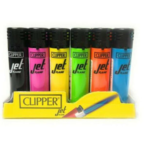 Clipper Feuerzeug Jet Flame Large - Shiny Colors