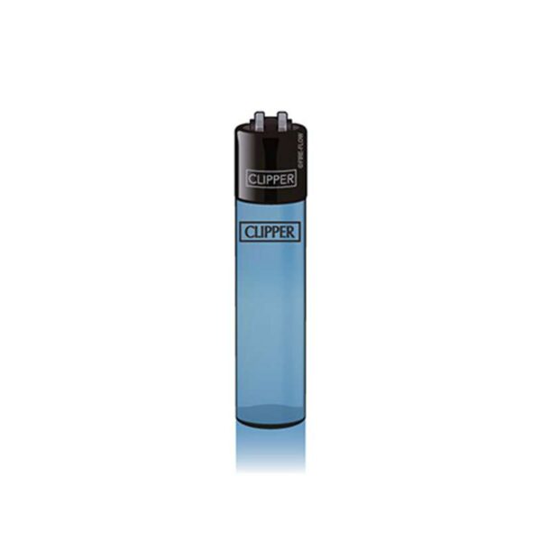 Clipper Feuerzeug Large - Translucent Branded - Blau