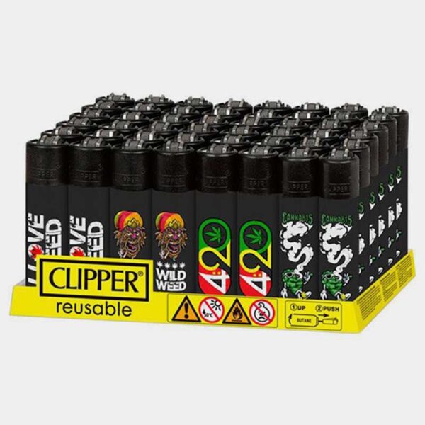 Clipper Feuerzeuge Large - Weed Mix
