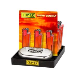 Clipper Metall Feuerzeuge - Sunset Gradient