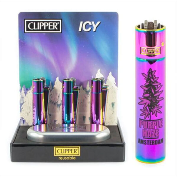 Clipper Metall Feuerzeuge - Adam Purple Haze